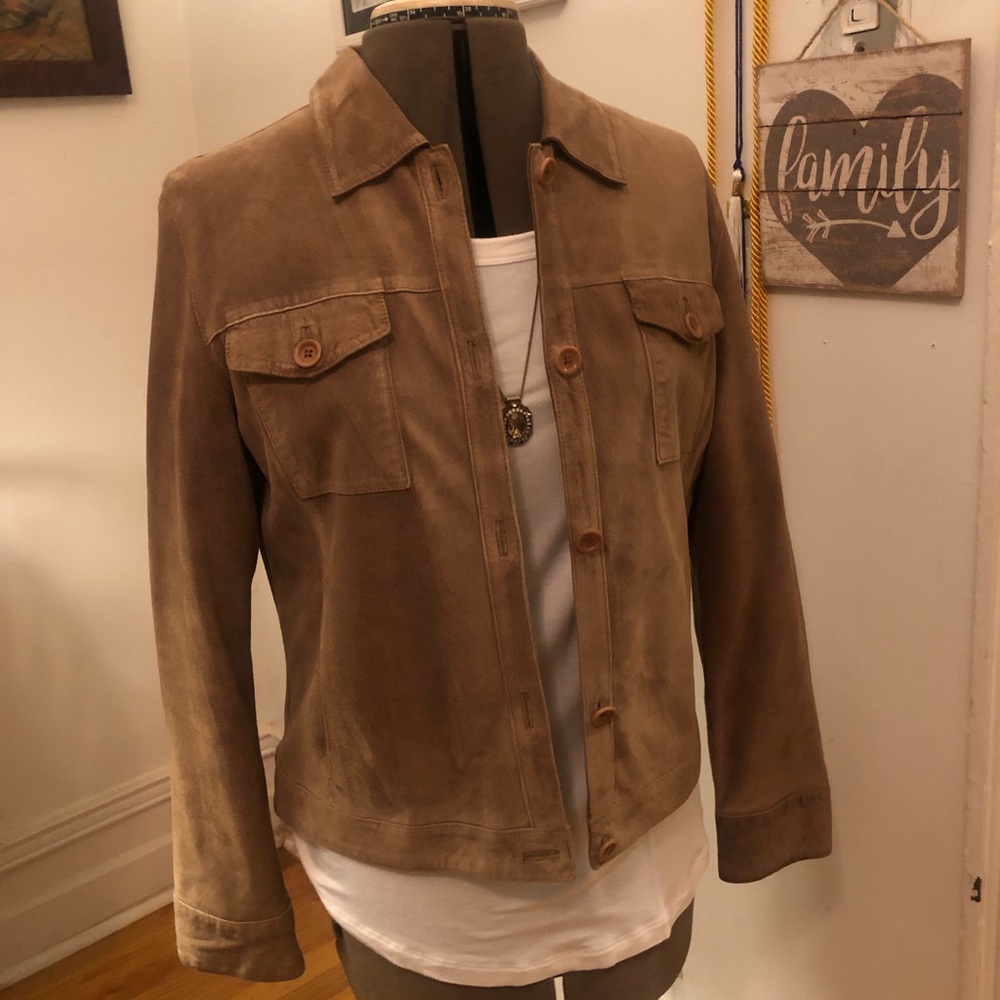 Ann Taylor 100% Suede shirt / jacket